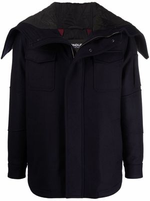 DONDUP zip-fastened hooded coat - Blue