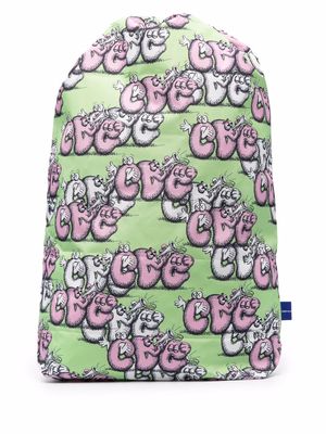 Comme Des Garçons Shirt Kaws-print backpack - Green