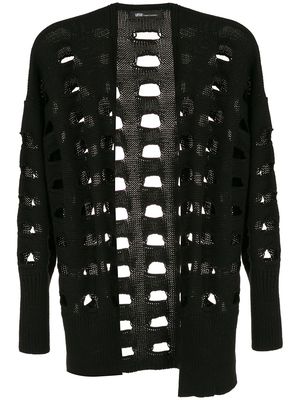 Uma | Raquel Davidowicz asymmetric knitted cardigan - Black