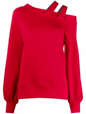 Atu Body Couture x Ioana Ciolacu strap-detail sweatshirt - Red
