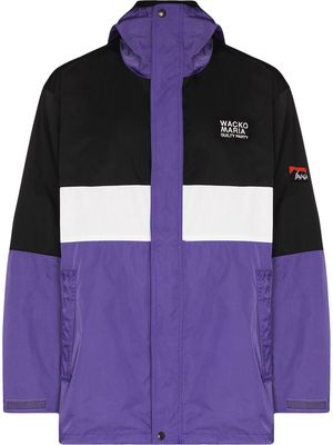 Wacko Maria Mountain colour-block parka jacket - Black