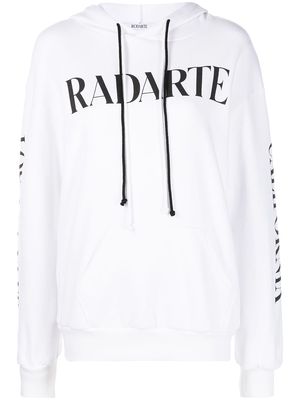 Rodarte logo-print hoodie - White