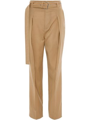 JW Anderson cropped belted trousers - Neutrals