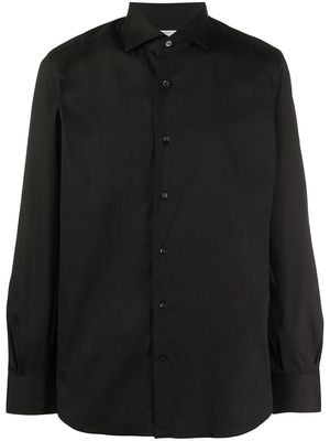 Mazzarelli fitted buttoned shirt - Black