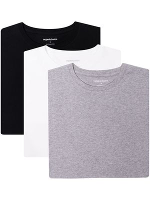 Organic Basics pack of 3 short-sleeve T-shirt - Black