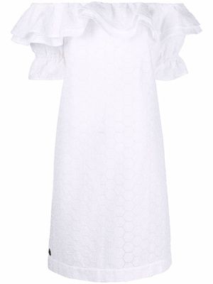 Philipp Plein Sangallo lace dress - White