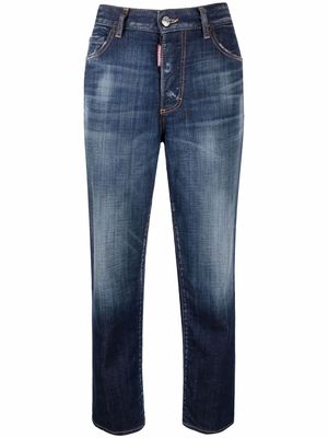 Dsquared2 high-rise straight-leg jeans - Blue