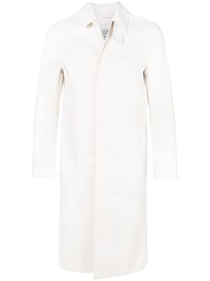 Maison Margiela tailored button-down coat - White
