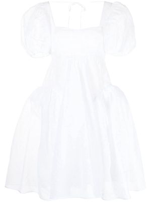 Cecilie Bahnsen puff-sleeve midi dress - White