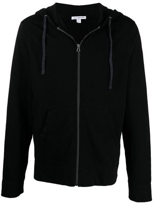 James Perse vintage-fleece hoodie - Black