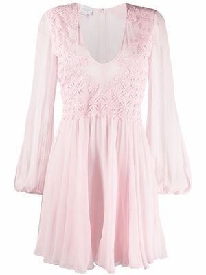 Giambattista Valli broderie anglaise detail dress - Pink
