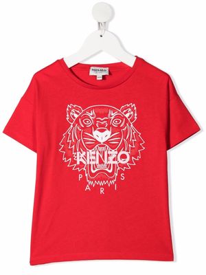 Kenzo Kids logo crew-neck T-shirt - Red