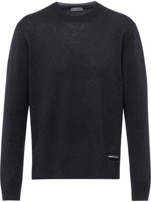 Prada crew neck cashmere jumper - Black