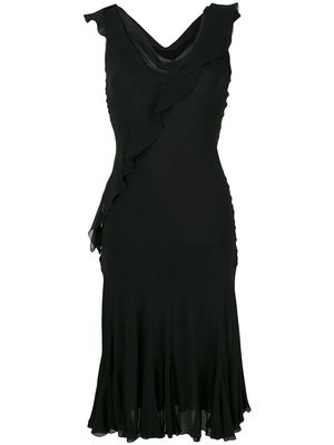 Christian Dior 2000s pre-owned bias cut dress - Black