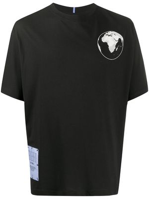 MCQ Earth print T-shirt - Black