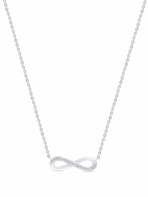 De Beers Jewellers 18kt white gold Infinity diamond necklace - Silver