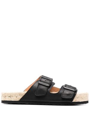 Manebi buckled platform sandals - Black