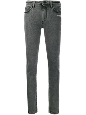 Off-White washed skinny jeans - Grey