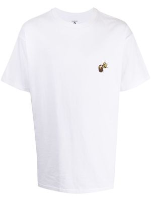 Readymade x BAPE logo-print cotton T-shirt - WHITE/CAMO