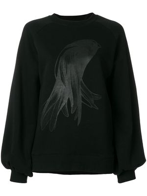 Ioana Ciolacu oversized printed sweatshirt - Black