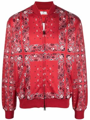ETRO paisley-print bomber jacket - Red