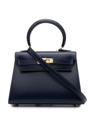 Hermès 1995 pre-owned Kelly Sellier 20 bag - Blue