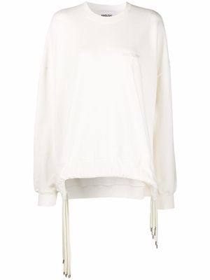 AMBUSH drawstring crewneck sweatshirt - White