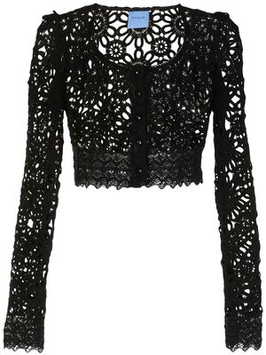 Macgraw Noble broderie anglaise blouse - Black