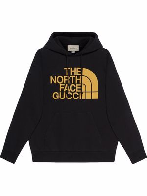 Gucci x The North Face logo hoodie - Black