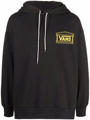 Vans logo-print cotton hoodie - Black
