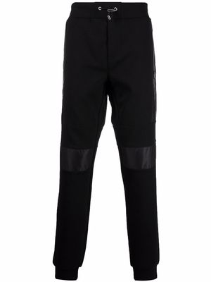 Philipp Plein drawstring-waist cotton track trousers - Black