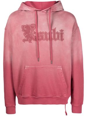 Ksubi logo-print ombre hoodie - Red