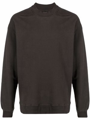 Thom Krom crew neck cotton jumper - Brown