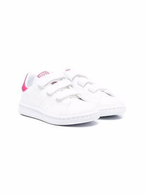 adidas Kids Stan Smith touch-strap low-top sneakers - White
