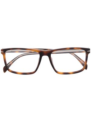 Eyewear by David Beckham rectangle-frame glasses - Brown