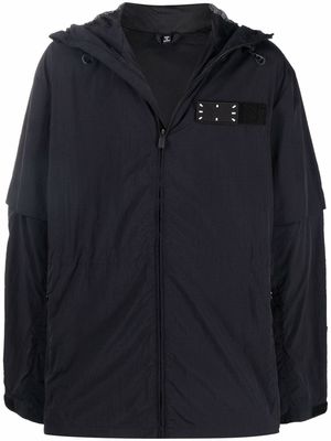 MCQ logo patch hooded jacket - Black