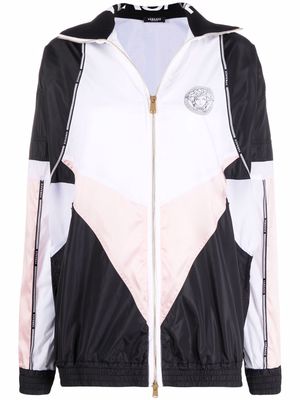 Versace Greca logo-trim lightweight jacket - White