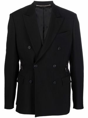 John Richmond belted blazer jacket - Black