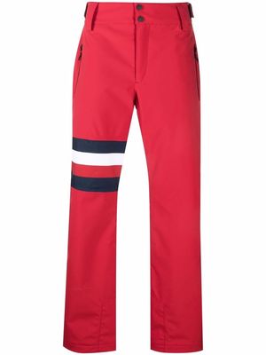 Rossignol stripe-detail ski trousers - Red
