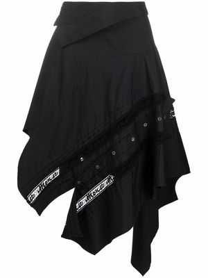 Monse asymmetric-hem shirt skirt - Black