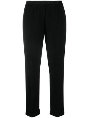Maison Martin Margiela Pre-Owned 2000s high waist tapered trousers - Black