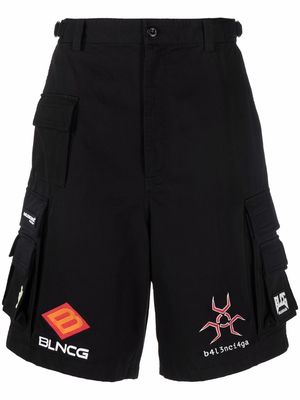 Balenciaga Gamer cargo shorts - Black