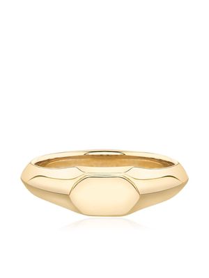 Lizzie Mandler Fine Jewelry knife edge signet ring - Gold