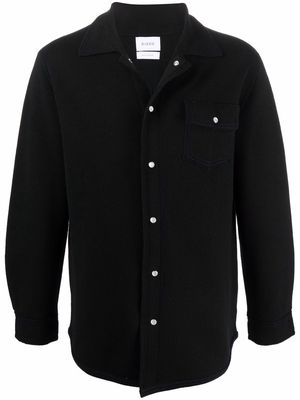 Barrie flap-pocket cashmere overshirt - Black