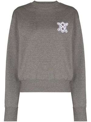 Daily Paper Hovvie logo-embroidered sweatshirt - Grey