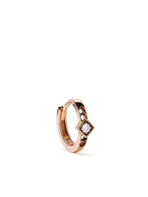 DE JAEGHER 18kt rose gold diamond Mini Indiana earring - Pink