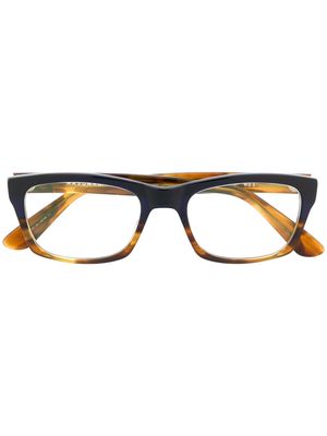Masunaga rectangle frame glasses - Blue