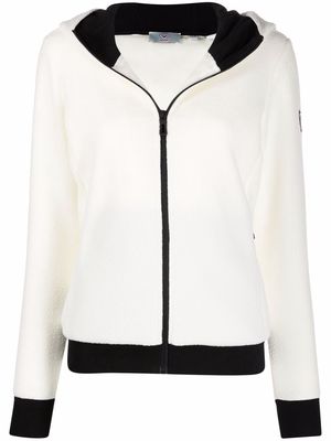 Rossignol zip front fleece sweater - White