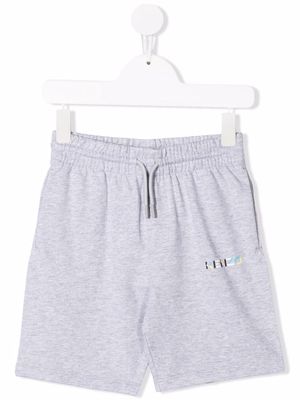 Kenzo Kids logo-embellished jersey shorts - Grey