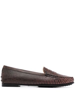 Tod's City Gommino driving shoes - Brown
